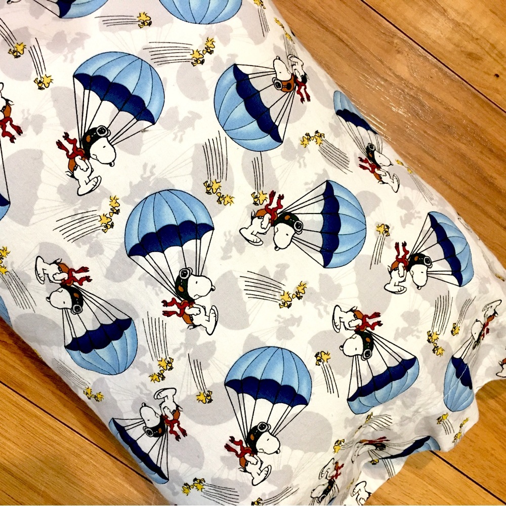 Snoopy Peanuts pillow travel airplane car size removable case washable r…